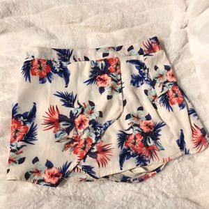 Flower print skirt
